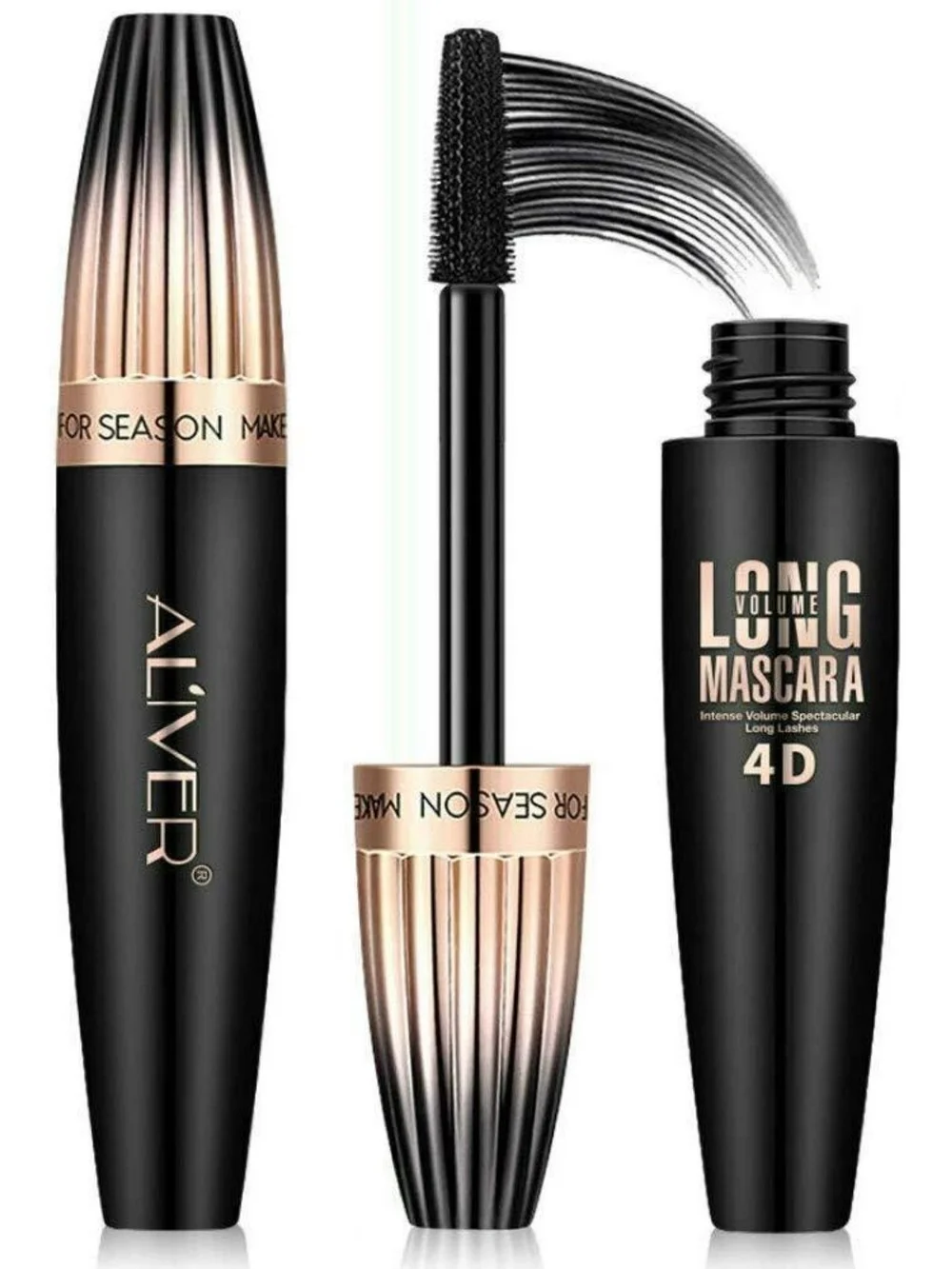 Oulac Cosmetics Sensual Glow Rich Creme Lipstick Bare & 4d Mascara Bundle